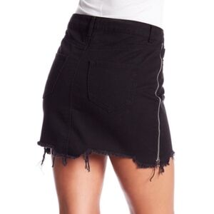 Dex Classic Denim Mini skirt with Side Zippers
